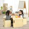 Birchwood Kids Table with Chairs Multi Functional Furniture Natural